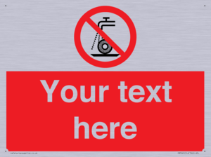 Custom prohibition Do not use for wet grinding